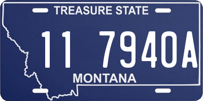 MT license plate 117940A