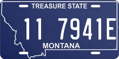 MT license plate 117941E