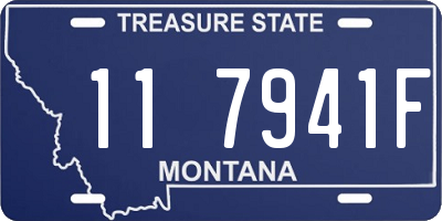 MT license plate 117941F
