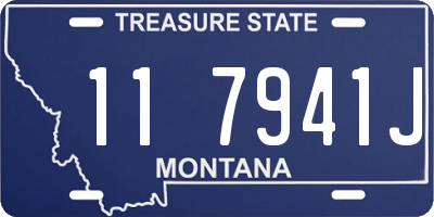 MT license plate 117941J