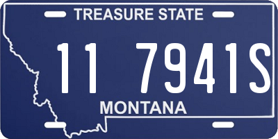 MT license plate 117941S