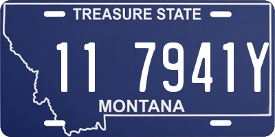 MT license plate 117941Y