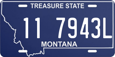MT license plate 117943L