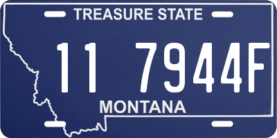 MT license plate 117944F
