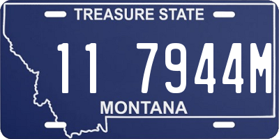MT license plate 117944M
