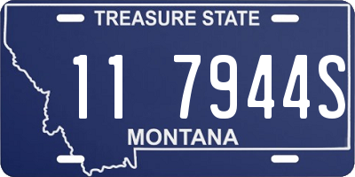 MT license plate 117944S