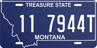 MT license plate 117944T
