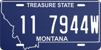 MT license plate 117944W
