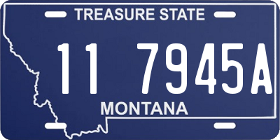 MT license plate 117945A