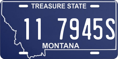 MT license plate 117945S
