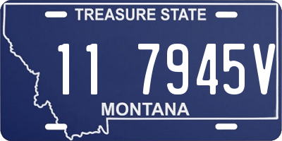 MT license plate 117945V