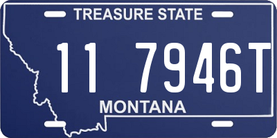 MT license plate 117946T