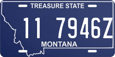 MT license plate 117946Z
