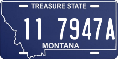 MT license plate 117947A