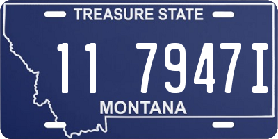 MT license plate 117947I