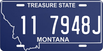 MT license plate 117948J