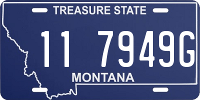 MT license plate 117949G