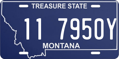 MT license plate 117950Y