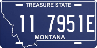 MT license plate 117951E