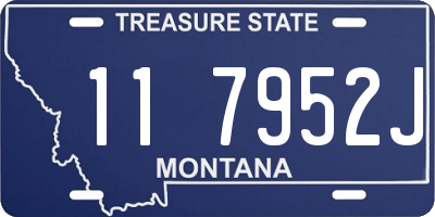 MT license plate 117952J