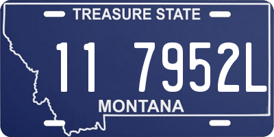 MT license plate 117952L