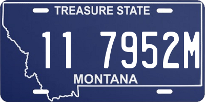 MT license plate 117952M