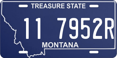 MT license plate 117952R