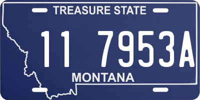 MT license plate 117953A