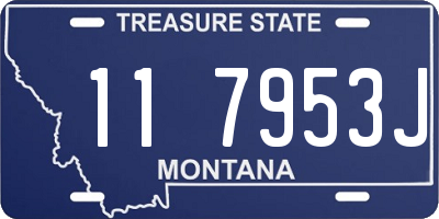 MT license plate 117953J