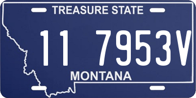 MT license plate 117953V