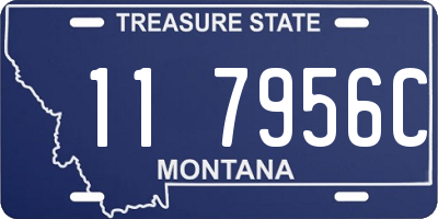 MT license plate 117956C