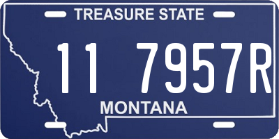 MT license plate 117957R