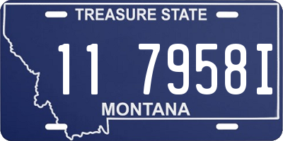 MT license plate 117958I