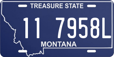 MT license plate 117958L