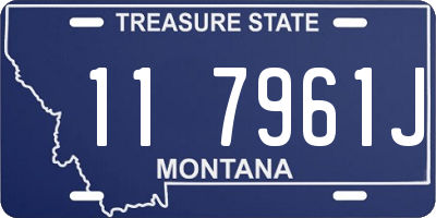 MT license plate 117961J