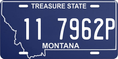 MT license plate 117962P