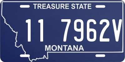 MT license plate 117962V