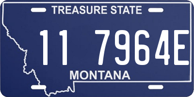 MT license plate 117964E