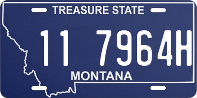 MT license plate 117964H