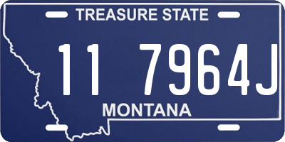 MT license plate 117964J