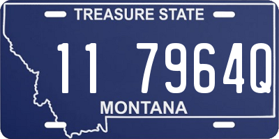 MT license plate 117964Q
