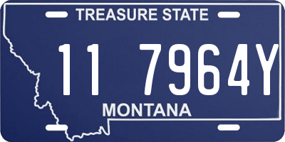 MT license plate 117964Y