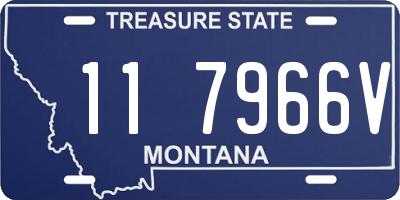 MT license plate 117966V