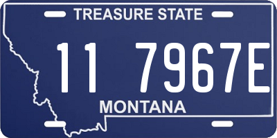 MT license plate 117967E