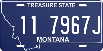 MT license plate 117967J