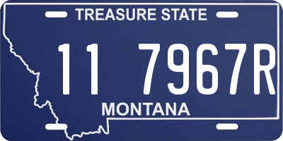 MT license plate 117967R