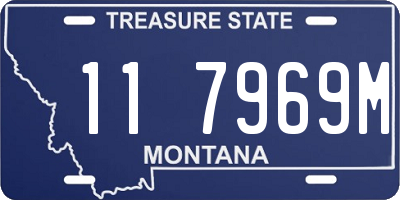 MT license plate 117969M