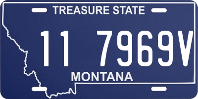 MT license plate 117969V