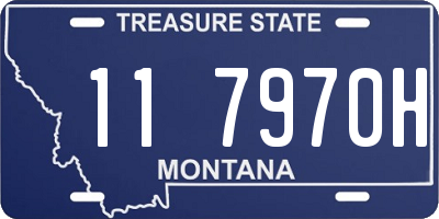 MT license plate 117970H