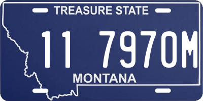 MT license plate 117970M